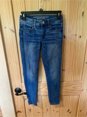 American Eagle Outfitters Dark Blue Skinny Jeans